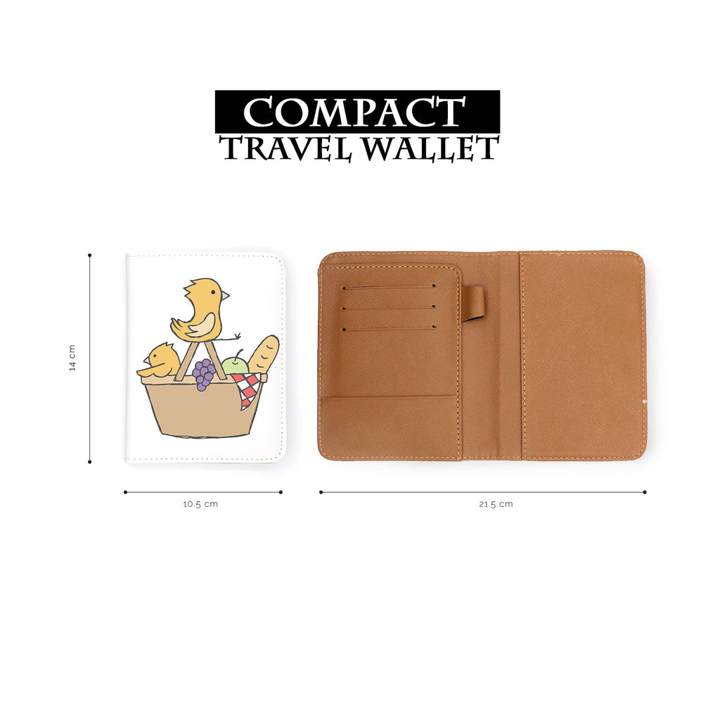 compact size of personalized RFID blocking passport travel wallet with Summer Dream design