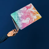 personalized microsoft laptop case features a lightweight two-piece design and Abstract Oil Painting print