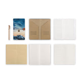midori style traveler's notebook with Landscape design, refills and accessories
