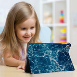 Enjoy the videos or books on a movie stand mode with the personalized iPad folio case with Ocean design