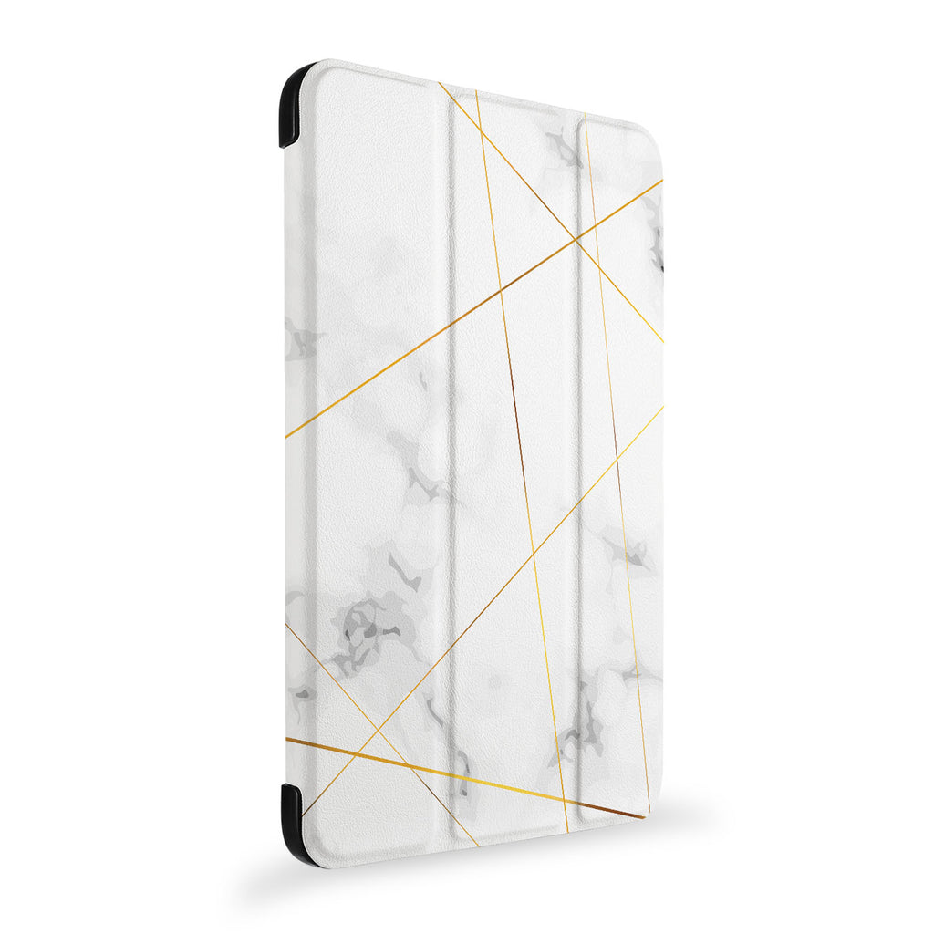 the side view of Personalized Samsung Galaxy Tab Case with Marble 2020 design