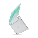 iPad SeeThru Casd with Abstract Watercolor Splash Design  Drop-tested by 3rd party labs to ensure 4-feet drop protection
