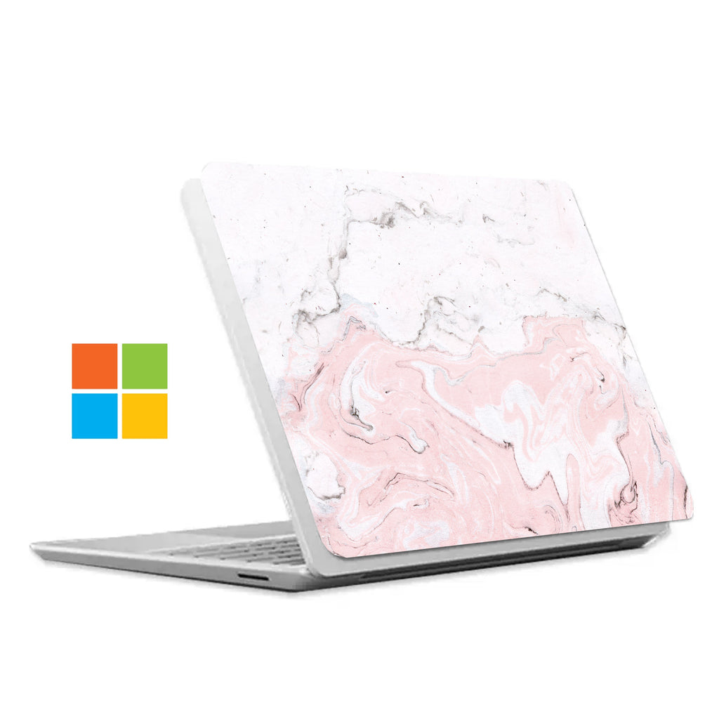The #1 bestselling Personalized microsoft surface laptop Case with Pink Marble design