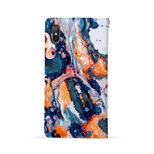 Back Side of Personalized Huawei Wallet Case with Art design - swap
