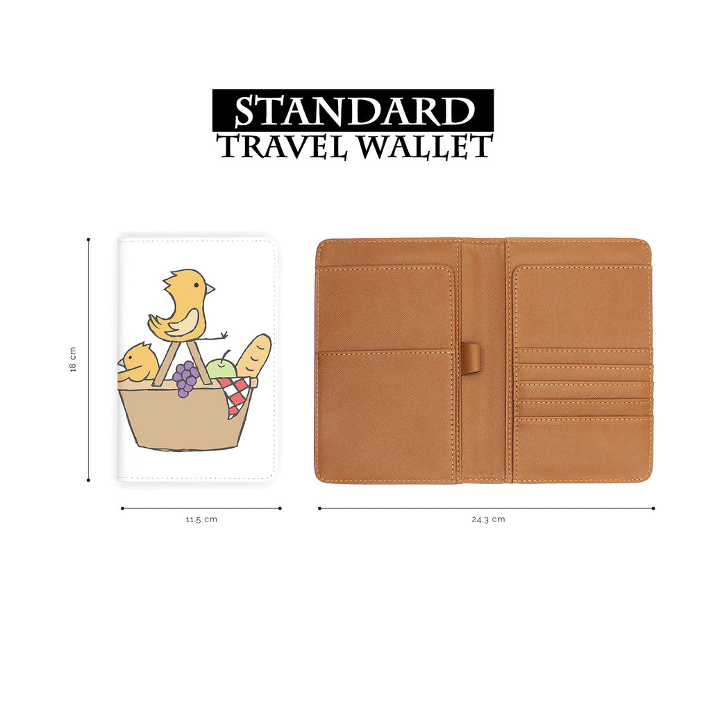 standard size of personalized RFID blocking passport travel wallet with Summer Dream design
