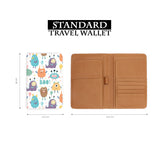 standard size of personalized RFID blocking passport travel wallet with Boo design