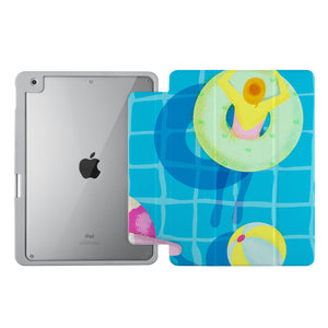 Vista Case iPad Premium Case with Beach Design uses Soft silicone on all sides to protect the body from strong impact.