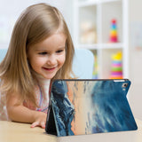 Enjoy the videos or books on a movie stand mode with the personalized iPad folio case with Landscape design