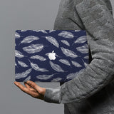 hardshell case with Feather design combines a sleek hardshell design with vibrant colors for stylish protection against scratches, dents, and bumps for your Macbook