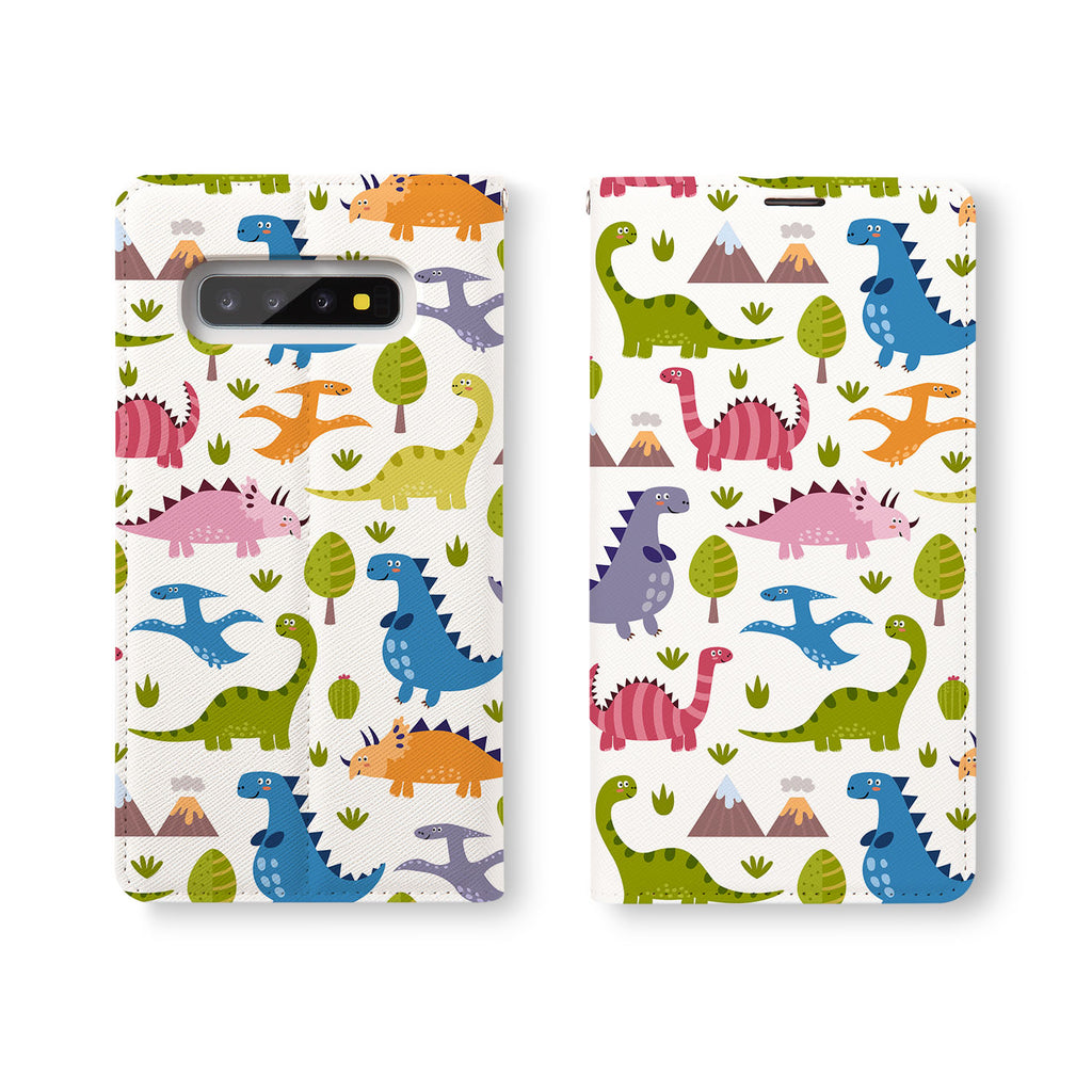 Personalized Samsung Galaxy Wallet Case with Dinosaur desig marries a wallet with an Samsung case, combining two of your must-have items into one brilliant design Wallet Case. 