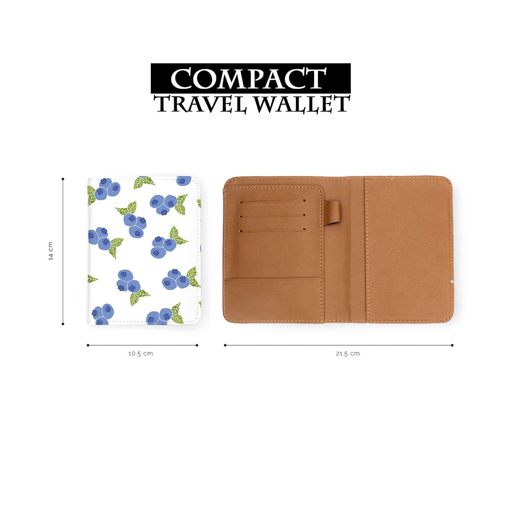 compact size of personalized RFID blocking passport travel wallet with Summer design