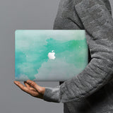 hardshell case with Abstract Watercolor Splash design combines a sleek hardshell design with vibrant colors for stylish protection against scratches, dents, and bumps for your Macbook