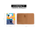 compact size of personalized RFID blocking passport travel wallet with Artistic Textures 1 design