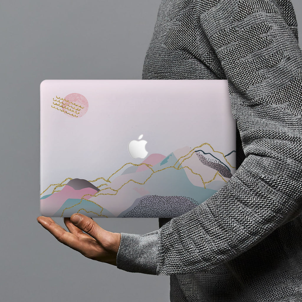 hardshell case with Marble Art design combines a sleek hardshell design with vibrant colors for stylish protection against scratches, dents, and bumps for your Macbook