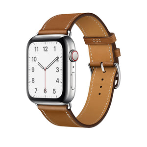 Single Tour Genuine Leather Band for Apple Watch - Fauve