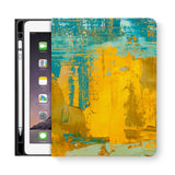 frontview of personalized iPad folio case with 8 design