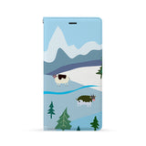 Front Side of Personalized iPhone Wallet Case with 6 design