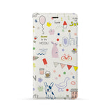 Front Side of Personalized iPhone Wallet Case with 6 design