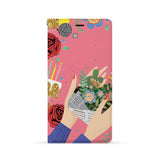 Front Side of Personalized Huawei Wallet Case with 3 design