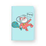 front view of personalized RFID blocking passport travel wallet with 02 design