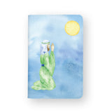 front view of personalized RFID blocking passport travel wallet with 06 design