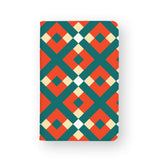 front view of personalized RFID blocking passport travel wallet with 2 design