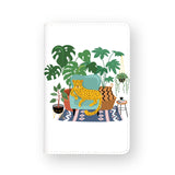 front view of personalized RFID blocking passport travel wallet with 07 design