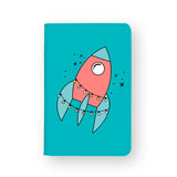 front view of personalized RFID blocking passport travel wallet with 06 design