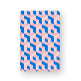 front view of personalized RFID blocking passport travel wallet with 3D Patterns design