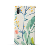 Back Side of Personalized Huawei Wallet Case with Leaves design - swap
