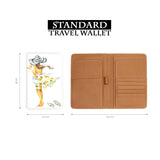 standard size of personalized RFID blocking passport travel wallet with Summer Time design