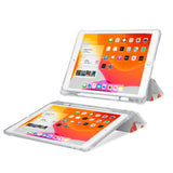 iPad SeeThru Casd with Sweet Design Rugged, reinforced cover converts to multi-angle typing/viewing stand