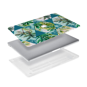 Ultra-thin and lightweight two-piece hardshell case with Tropical Leaves design is easy to apply and remove - swap