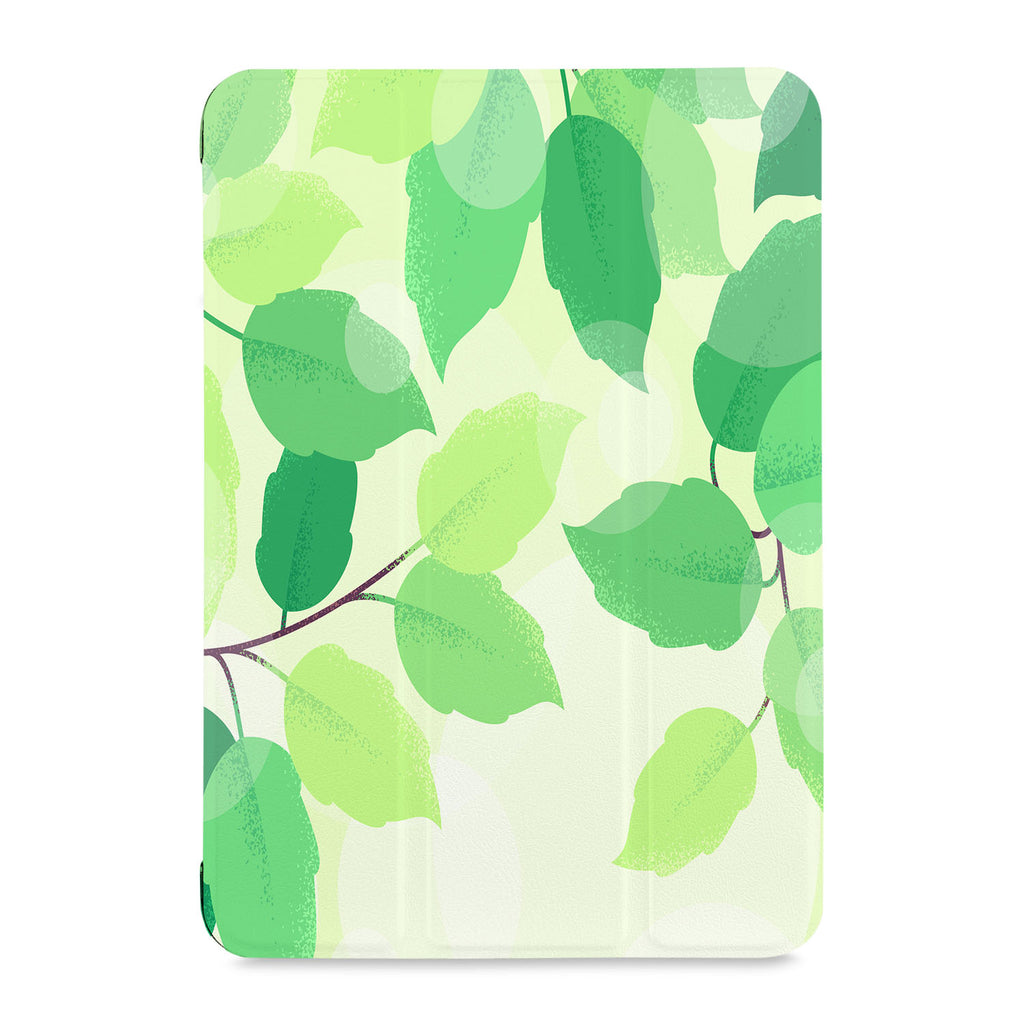 the front view of Personalized Samsung Galaxy Tab Case with Leaves design
