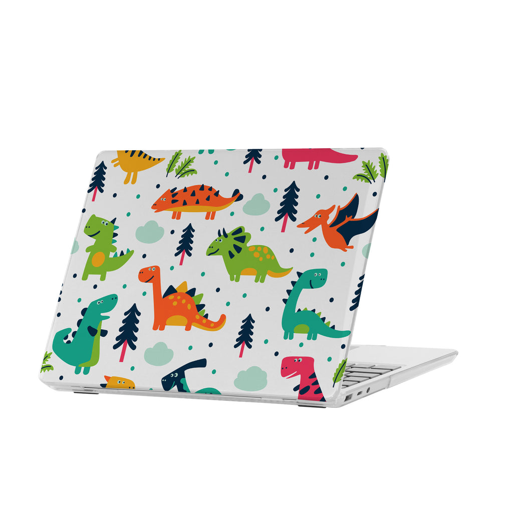 personalized microsoft laptop case features a lightweight two-piece design and Dinosaur print