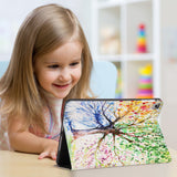 Enjoy the videos or books on a movie stand mode with the personalized iPad folio case with Watercolor Flower design