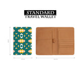 standard size of personalized RFID blocking passport travel wallet with Geometry design