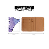 compact size of personalized RFID blocking passport travel wallet with Forest Animals 01 design