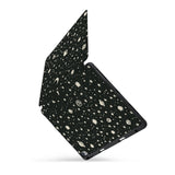 personalized iPad case with pencil holder and Space design