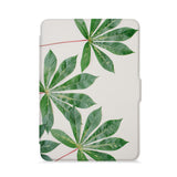 front view of personalized kindle paperwhite case with Flat Flower design - swap