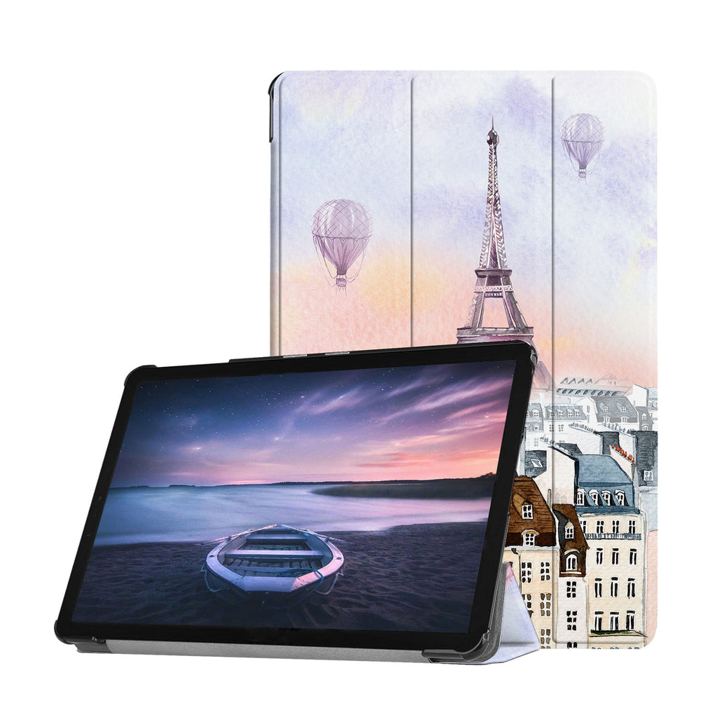 Personalized Samsung Galaxy Tab Case with Travel design provides screen protection during transit
