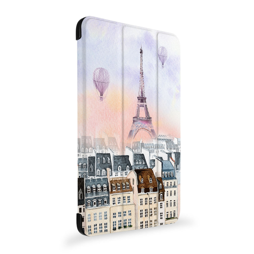 the side view of Personalized Samsung Galaxy Tab Case with Travel design