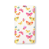 Front Side of Personalized Samsung Galaxy Wallet Case with Butterfly design