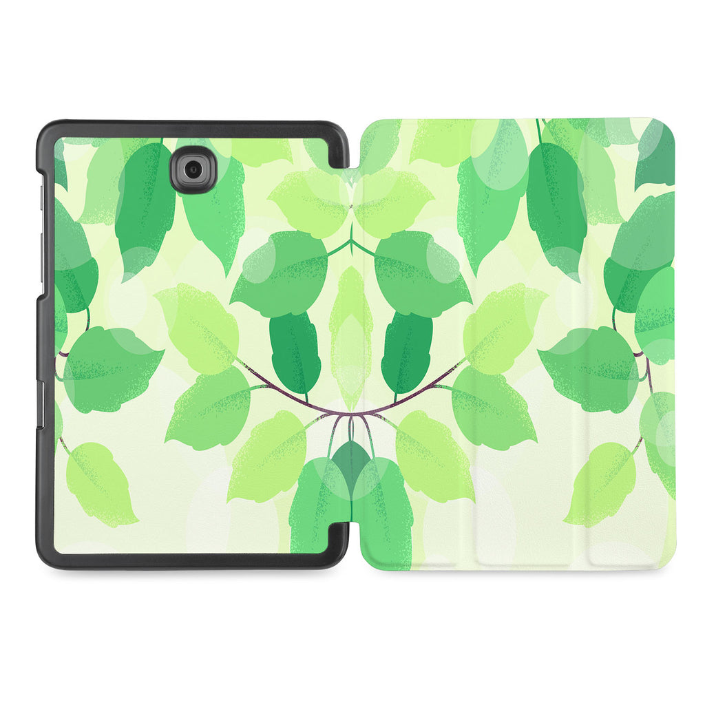 the whole printed area of Personalized Samsung Galaxy Tab Case with Leaves design