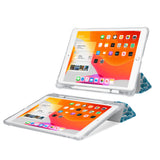 iPad SeeThru Casd with Ocean Design Rugged, reinforced cover converts to multi-angle typing/viewing stand