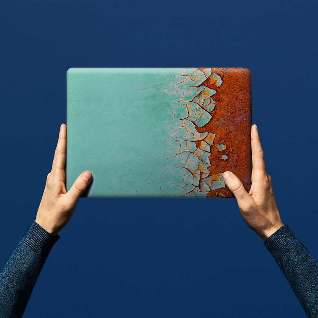 personalized microsoft surface case with Rusted Metal design