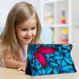 Enjoy the videos or books on a movie stand mode with the personalized iPad folio case with Butterfly design