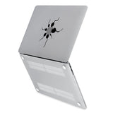 hardshell case with AppleLogoFun design has rubberized feet that keeps your MacBook from sliding on smooth surfaces