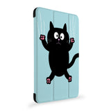 the side view of Personalized Samsung Galaxy Tab Case with Cat Kitty design