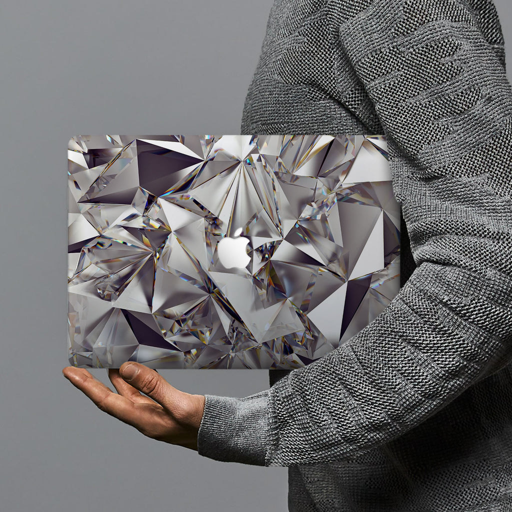hardshell case with Crystal Diamond design combines a sleek hardshell design with vibrant colors for stylish protection against scratches, dents, and bumps for your Macbook